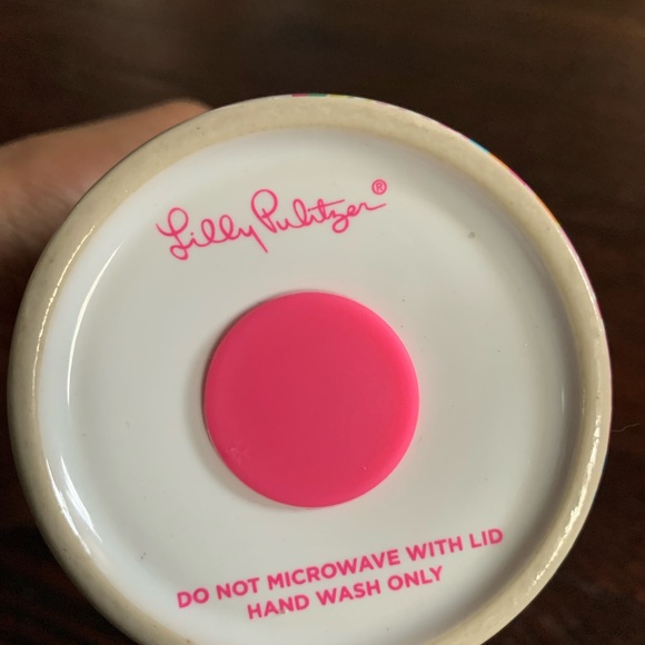 Lilly Pulitzer Pink and White Tumbler - Picture 4 of 16